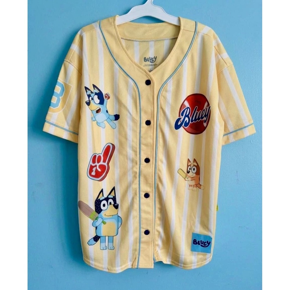 Bluey Baseball Jersey Kids Large